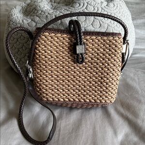 Brighton Elegant Brown Woven Handbag